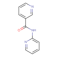 Chemical structure of N-(pyridin-2-yl)pyridine-3-carboxamide - CSSB00000009880