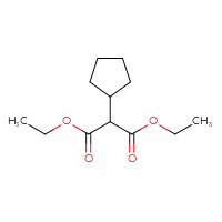 Chemical structure of 1,3-diethyl 2-cyclopentylpropanedioate - CSSB00000297503