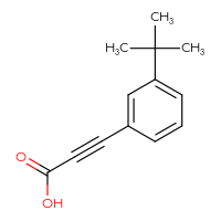 Chemical structure of 3-(3-tert-butylphenyl)prop-2-ynoic acid - CSSB00018233601