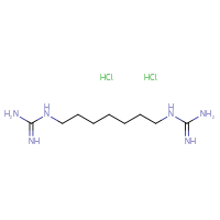 Chemical structure of N-(7-carbamimidamidoheptyl)guanidine dihydrochloride - CSSB00102952663
