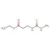 Chemical structure of ethyl 3-[(methylcarbamothioyl)amino]propanoate - CSSB00013565790