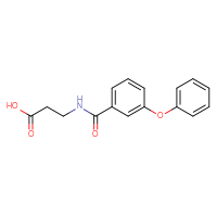 Chemical structure of 3-[(3-phenoxyphenyl)formamido]propanoic acid - CSSB00059239018