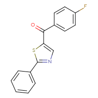 Chemical structure of 5-(4-fluorobenzoyl)-2-phenyl-1,3-thiazole - CSSB00025733066