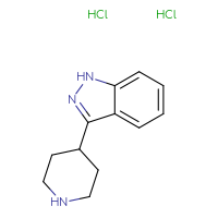 Chemical structure of 3-(piperidin-4-yl)-1H-indazole dihydrochloride - CSSB02125605691