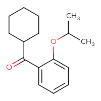 Chemical structure of cyclohexyl[2-(propan-2-yloxy)phenyl]methanone - CSSB00008500147