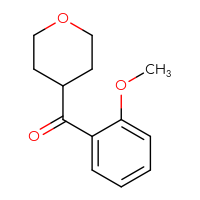 Chemical structure of 4-(2-methoxybenzoyl)oxane - CSSB00011953800