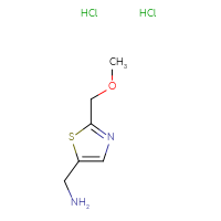 Chemical structure of 1-[2-(methoxymethyl)-1,3-thiazol-5-yl]methanamine dihydrochloride - CSSB14929131325