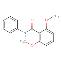 Chemical structure of 2,6-dimethoxy-N-phenylbenzamide - CSSB00046110693