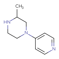 Chemical structure of 3-methyl-1-(pyridin-4-yl)piperazine - CSSB00011683082