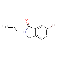 Chemical structure of 6-bromo-2-(prop-2-en-1-yl)-2,3-dihydro-1H-isoindol-1-one - CSSB00010264218