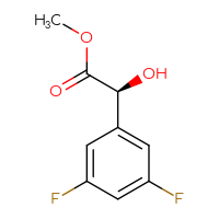 Chemical structure of methyl (2S)-2-(3,5-difluorophenyl)-2-hydroxyacetate - CSSB00015962180
