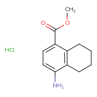 Chemical structure of methyl 4-amino-5,6,7,8-tetrahydronaphthalene-1-carboxylate hydrochloride - CSSB00103146444