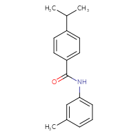 Chemical structure of N-(3-methylphenyl)-4-(propan-2-yl)benzamide - CSSB00102625899