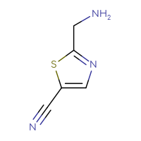 Chemical structure of 2-(aminomethyl)-1,3-thiazole-5-carbonitrile - CSSB00011997758