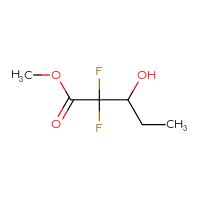 Chemical structure of methyl 2,2-difluoro-3-hydroxypentanoate - CSSB00011134448