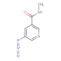 Chemical structure of 5-azido-N-methylpyridine-3-carboxamide - CSSB09896108873