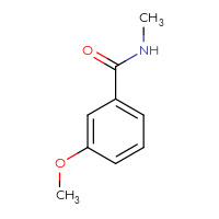 Chemical structure of 3-methoxy-N-methylbenzamide - CSSB00000159855