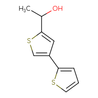 Chemical structure of 1-{[2,3'-bithiophen]-5'-yl}ethan-1-ol - CSSB00112108154