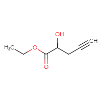 Chemical structure of ethyl 2-hydroxypent-4-ynoate - CSSB00011999570