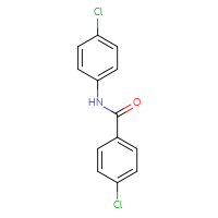Chemical structure of 4-chloro-N-(4-chlorophenyl)benzamide - CSSB00046228380