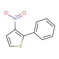 Chemical structure of 3-nitro-2-phenylthiophene - CSSB00009993955