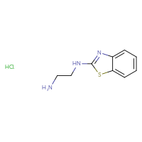 Chemical structure of N1-(1,3-benzothiazol-2-yl)ethane-1,2-diamine hydrochloride - CSSB00000737607