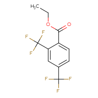 Chemical structure of ethyl 2,4-bis(trifluoromethyl)benzoate - CSSB00137345545