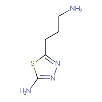 Chemical structure of 5-(3-aminopropyl)-1,3,4-thiadiazol-2-amine - CSSB00000117489