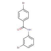 Chemical structure of 4-bromo-N-(3-bromophenyl)benzamide - CSSB00000249701