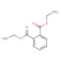 Chemical structure of 1,2-diethyl benzene-1,2-dicarboxylate - CSSB00000067717