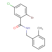 Chemical structure of 2-bromo-5-chloro-N-[(2-methylphenyl)methyl]benzamide - CSSB00000411000