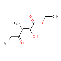 Chemical structure of ethyl (2Z)-2-hydroxy-3-methyl-4-oxohex-2-enoate - CSSB00038363237