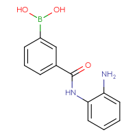 Chemical structure of {3-[(2-aminophenyl)carbamoyl]phenyl}boronic acid - CSSB00161153514