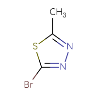 Chemical structure of 2-bromo-5-methyl-1,3,4-thiadiazole - CSSB00000686958