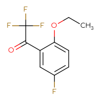 Chemical structure of 1-(2-ethoxy-5-fluorophenyl)-2,2,2-trifluoroethan-1-one - CSSB00010178837