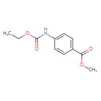 Chemical structure of methyl 4-[(ethoxycarbonyl)amino]benzoate - CSSB00000158624