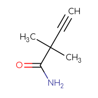 Chemical structure of 2,2-dimethylbut-3-ynamide - CSSB00000129318