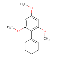 Chemical structure of 2-(cyclohex-1-en-1-yl)-1,3,5-trimethoxybenzene - CSSB06587162537