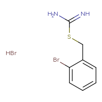 Chemical structure of {[(2-bromophenyl)methyl]sulfanyl}methanimidamide hydrobromide - CSSB06629247010