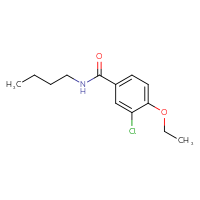 Chemical structure of N-butyl-3-chloro-4-ethoxybenzamide - CSSB06379018543