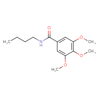 Chemical structure of N-butyl-3,4,5-trimethoxybenzamide - CSSB00025866736