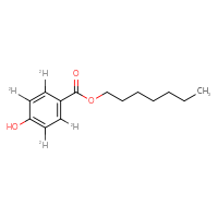 Chemical structure of heptyl 4-hydroxy(²H₄)benzoate - CSSB02515435749