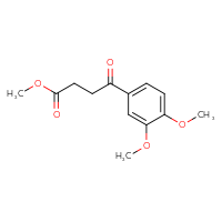 Chemical structure of methyl 4-(3,4-dimethoxyphenyl)-4-oxobutanoate - CSSB00000480730