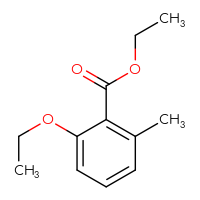 Chemical structure of ethyl 2-ethoxy-6-methylbenzoate - CSSB00010988945