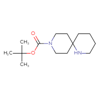 Chemical structure of tert-butyl 1,9-diazaspiro[5.5]undecane-9-carboxylate - CSSB00000062849
