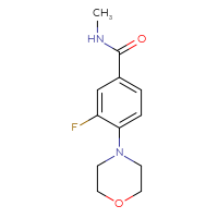 Chemical structure of 3-fluoro-N-methyl-4-(morpholin-4-yl)benzamide - CSSB00116229276