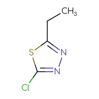 Chemical structure of 2-chloro-5-ethyl-1,3,4-thiadiazole - CSSB00011858498