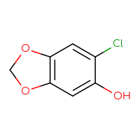 Chemical structure of 6-chloro-2H-1,3-benzodioxol-5-ol - CSSB00010286175