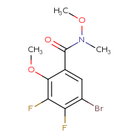 Chemical structure of 5-bromo-3,4-difluoro-N,2-dimethoxy-N-methylbenzamide - CSSB15033579661