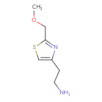 Chemical structure of 2-[2-(methoxymethyl)-1,3-thiazol-4-yl]ethan-1-amine - CSSB00011775383